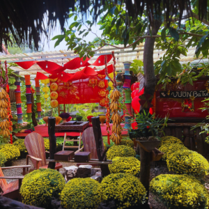 Trang trí không gian – chụp hình sự kiện tại Ẩm Thực Vườn Ba Tui