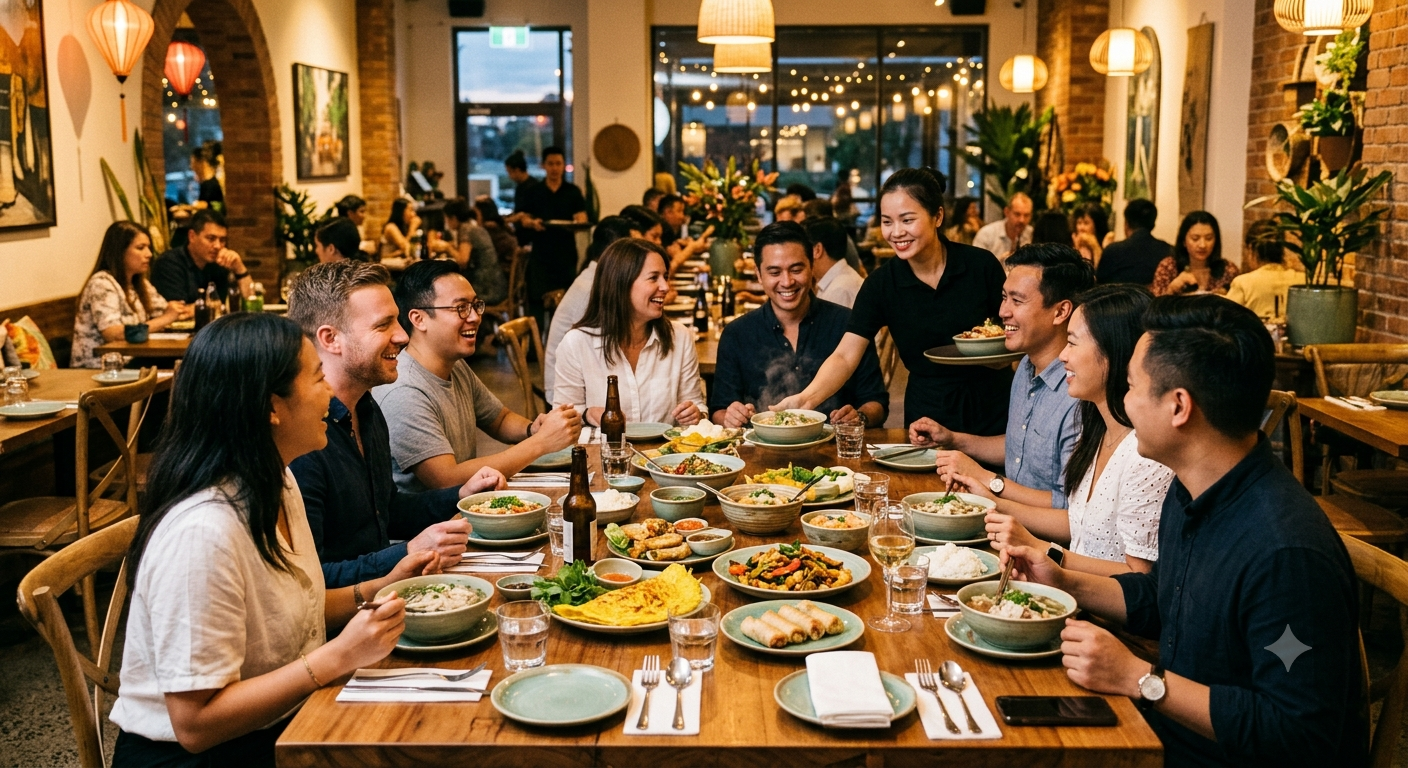 Những điều cần lưu ý khi đặt bàn cho nhóm đông người