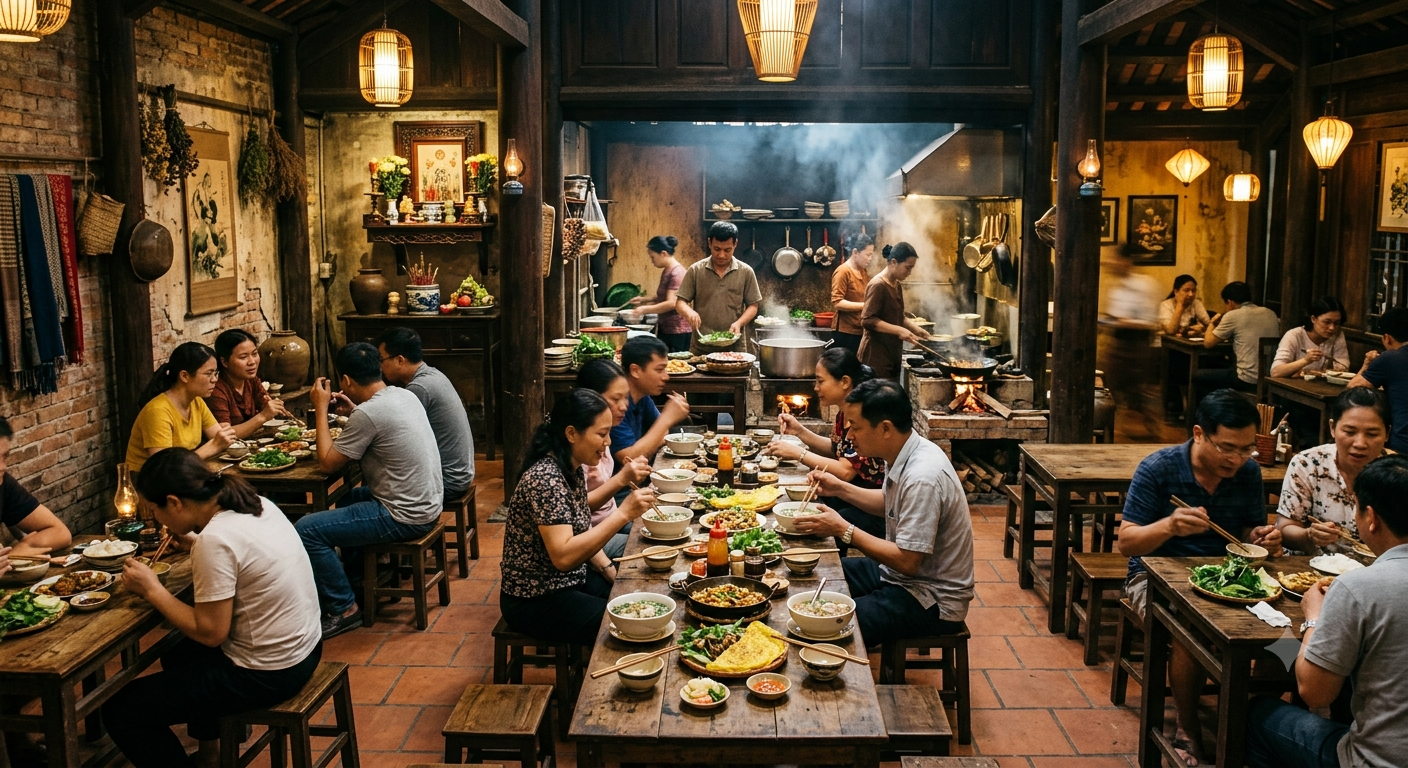 Bối cảnh không gian và văn hóa ẩm thực truyền thống